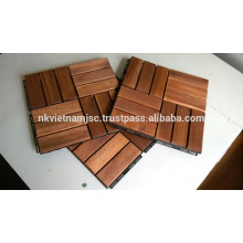 Outdoor floor, wood deck tiles 300 x 300 x19 mm Best Price